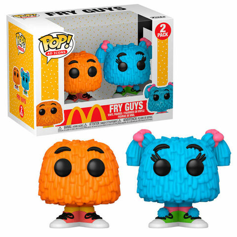Figurine Funko Pop! N°2- Ad Icons - Twin Pack Fry Guy Orange Et Bleu